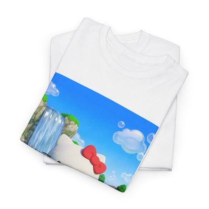 Kitty Flips The Bird Waterfall Tee