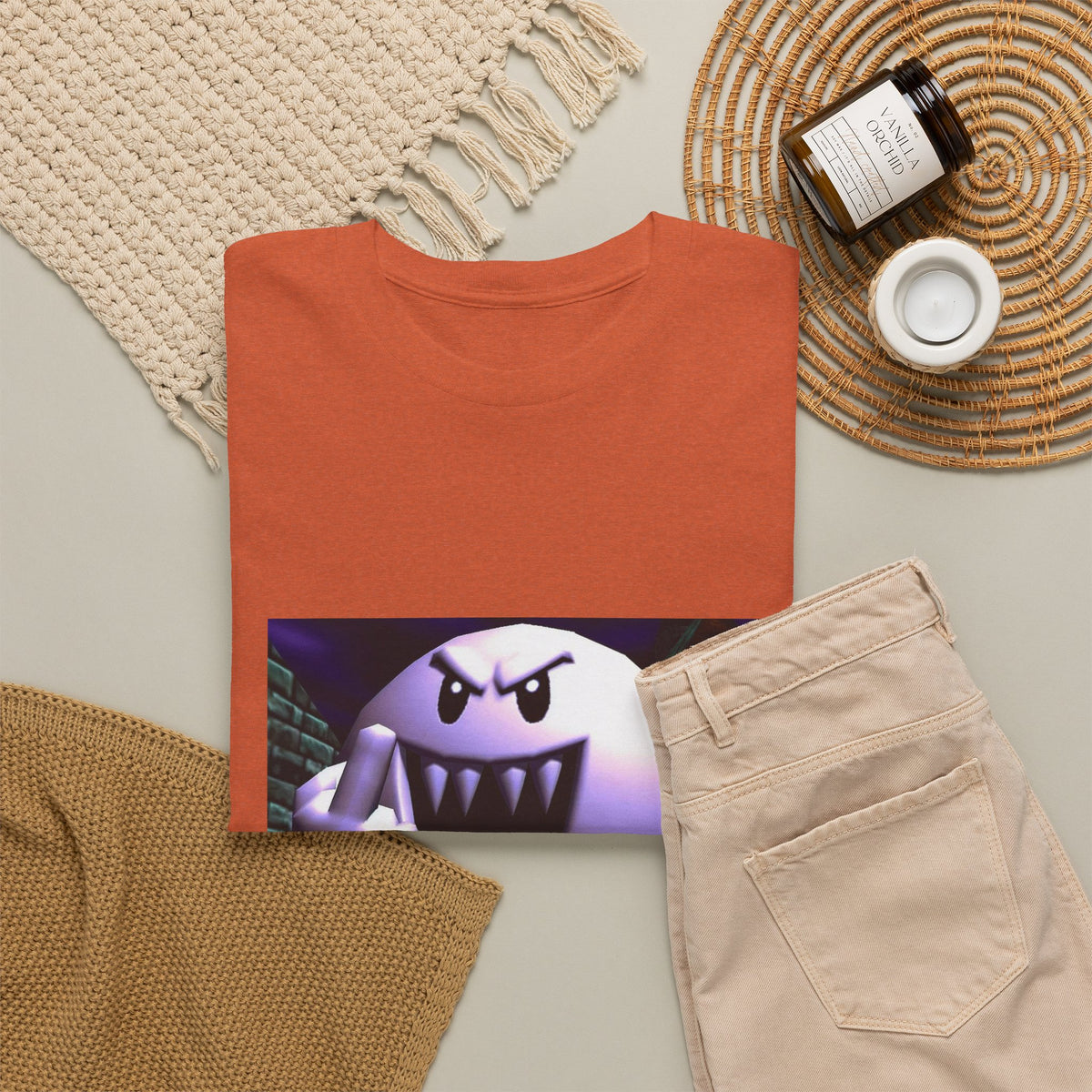 Aggressive Boo Flipping The Bird Tee