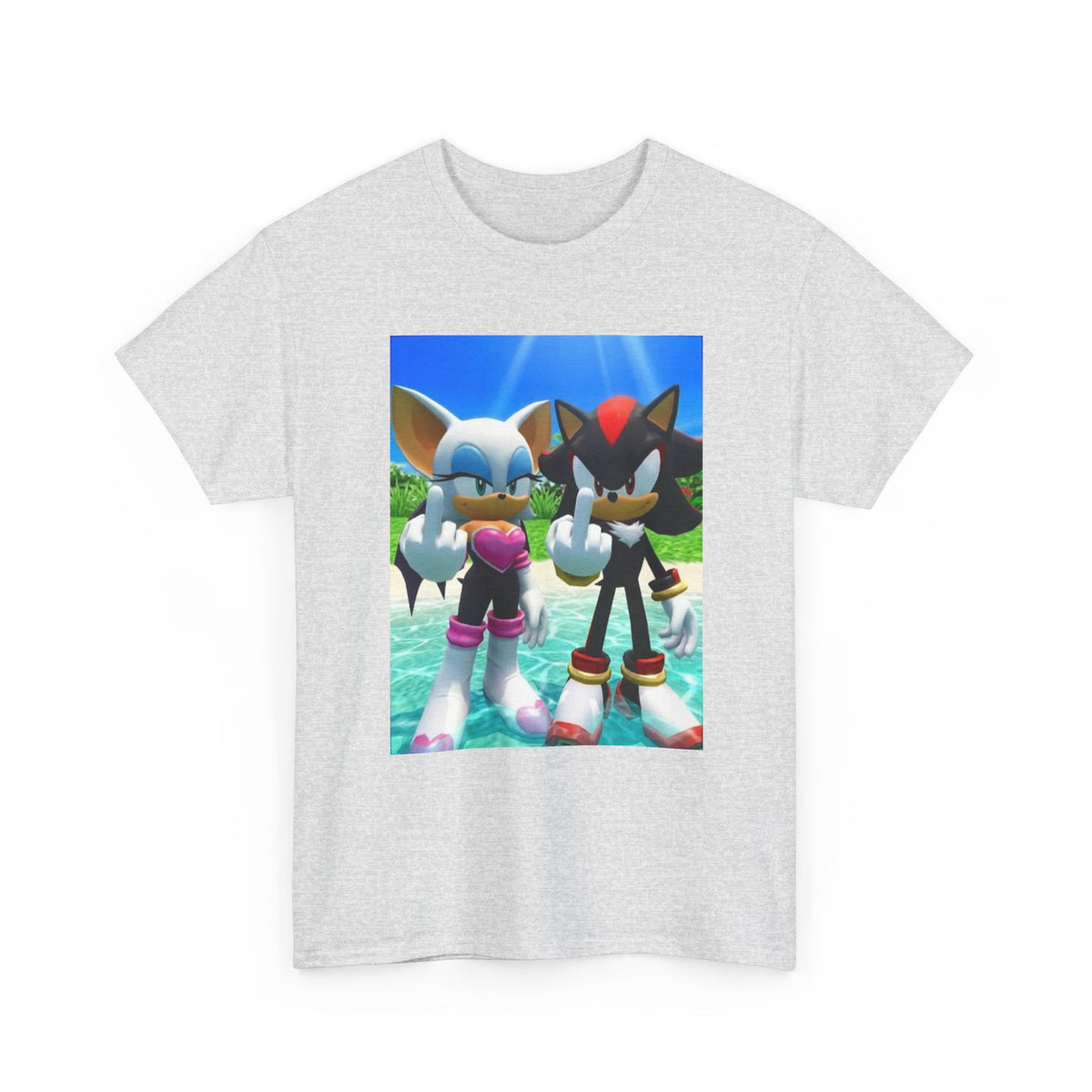 Rouge And Shadow Flipping The Bird Tee (Design 4)