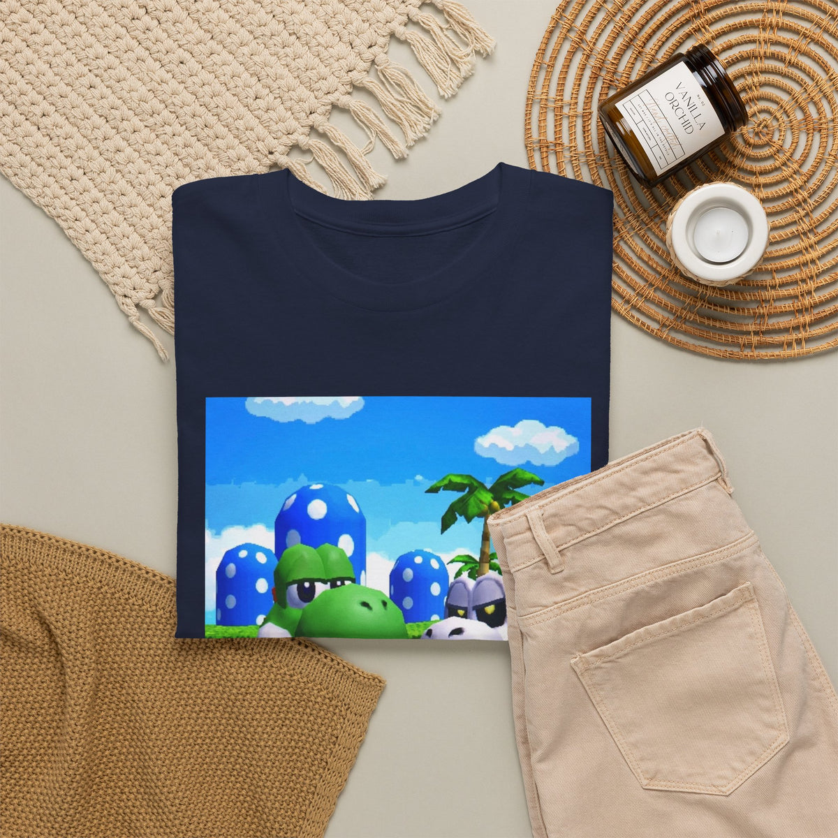 Yoshi And Dry Bones Flipping Off Tee
