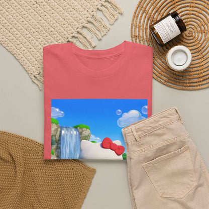 Kitty Flips The Bird Waterfall Tee