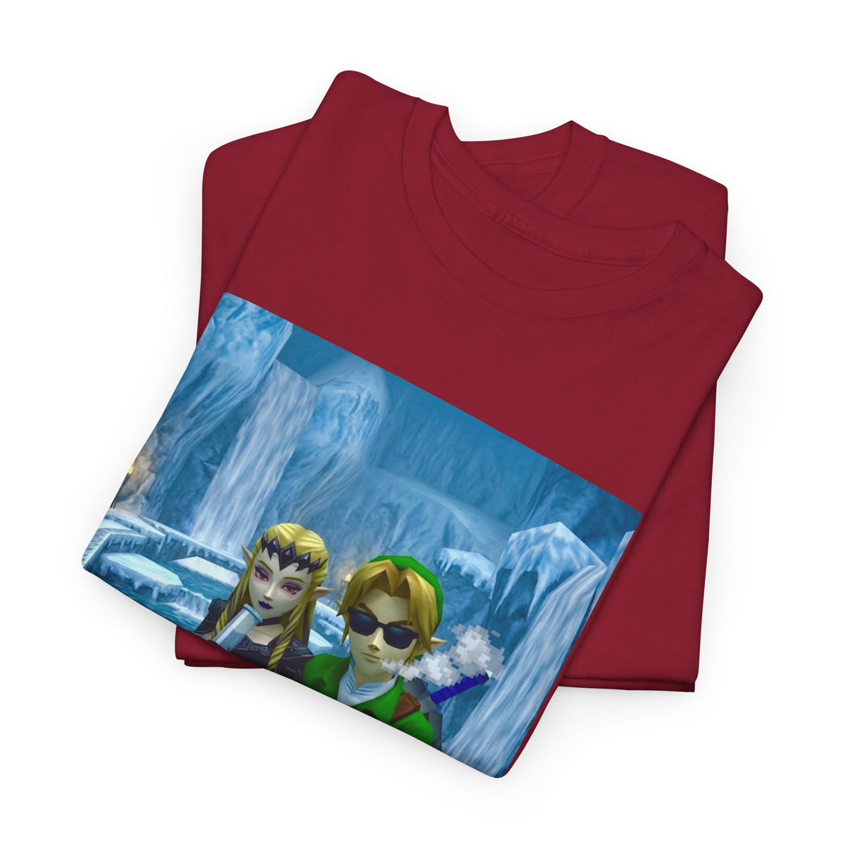 Link And Dark Zelda Chilling In Zora's Domain