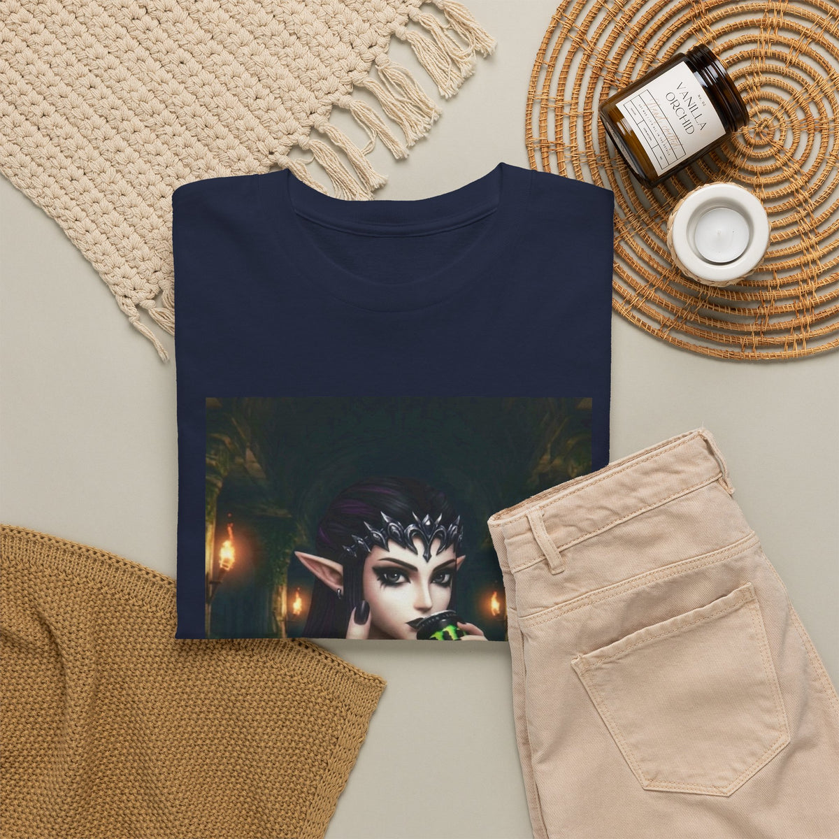 Edgy Elf Queen Flips You Off Tee