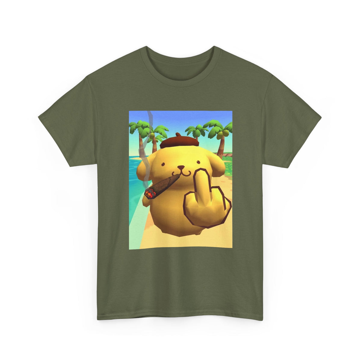 Pompompurin Smoking And Flipping The Bird