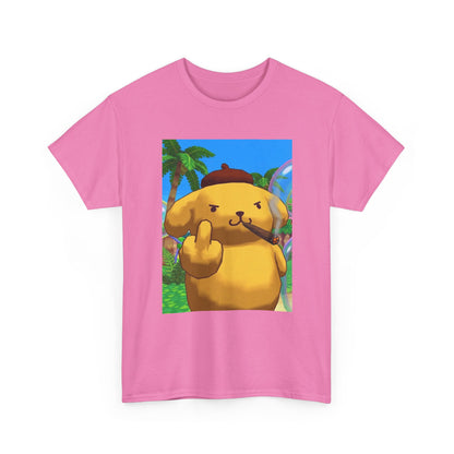 Pompompurin Smoking Blunt Flipping Bird Tee