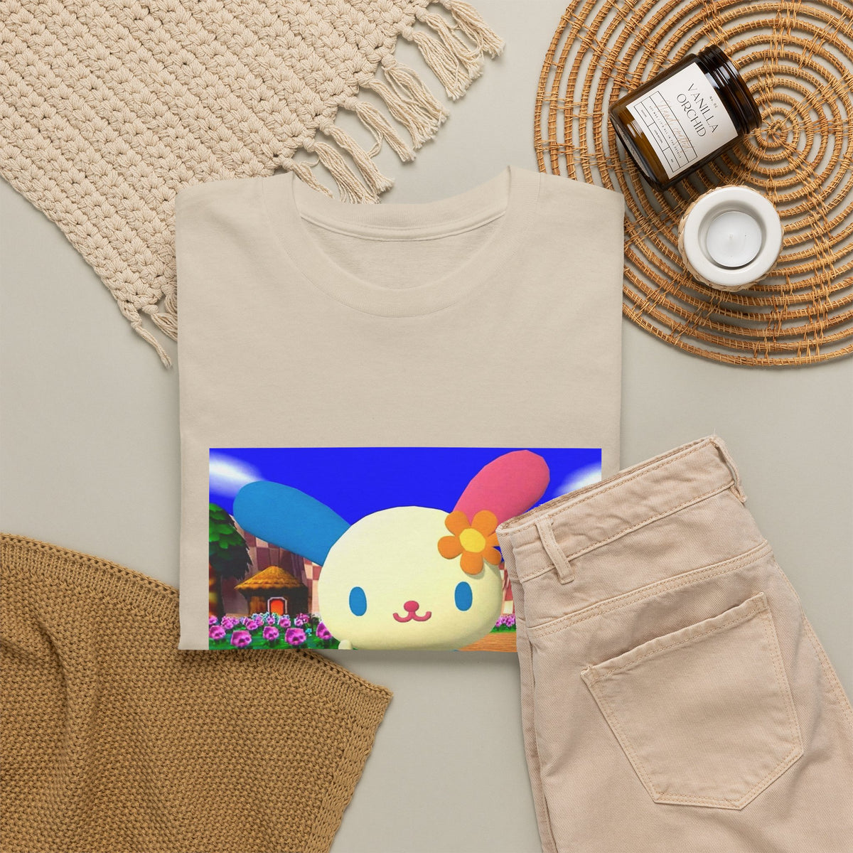 Cute Bunny Giving The Finger Tee
