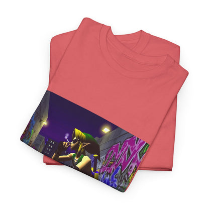 Edgy Link Smoking In Alley Tee