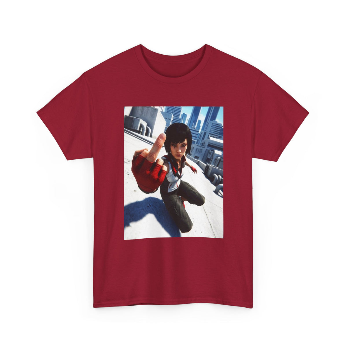Faith Connors Flipping The Bird Rooftop Tee