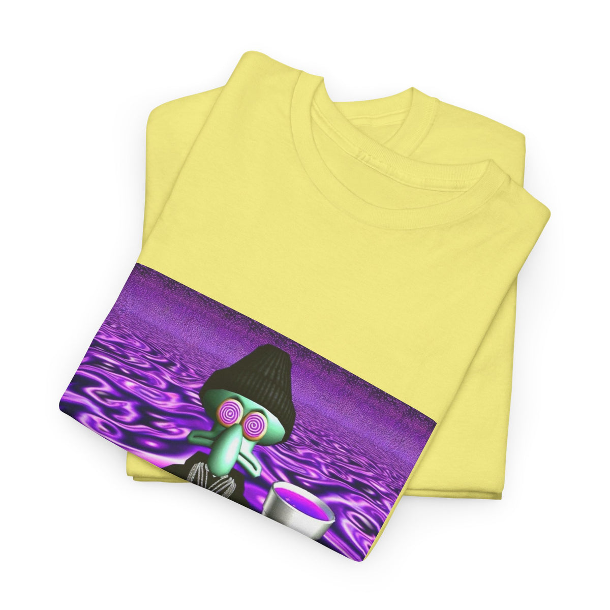 Squidward Sipping Lean In A Purple Haze