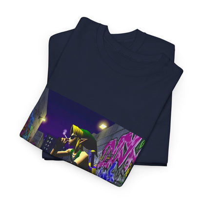 Edgy Link Smoking In Alley Tee
