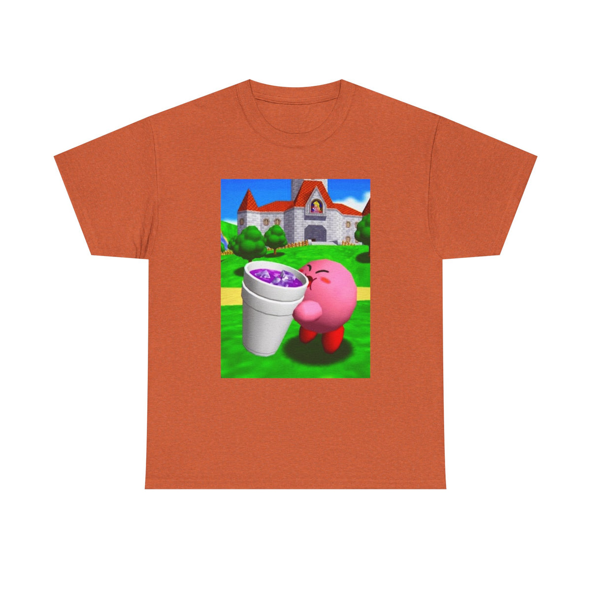 Kirby Sipping Purple Drank In Princess Peach's Castle