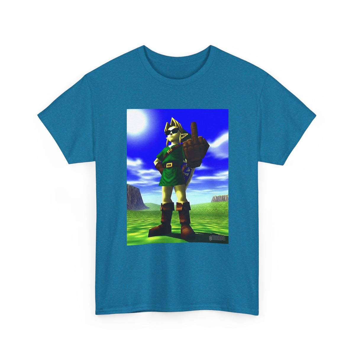 Cool Link Flipping The Bird Tee