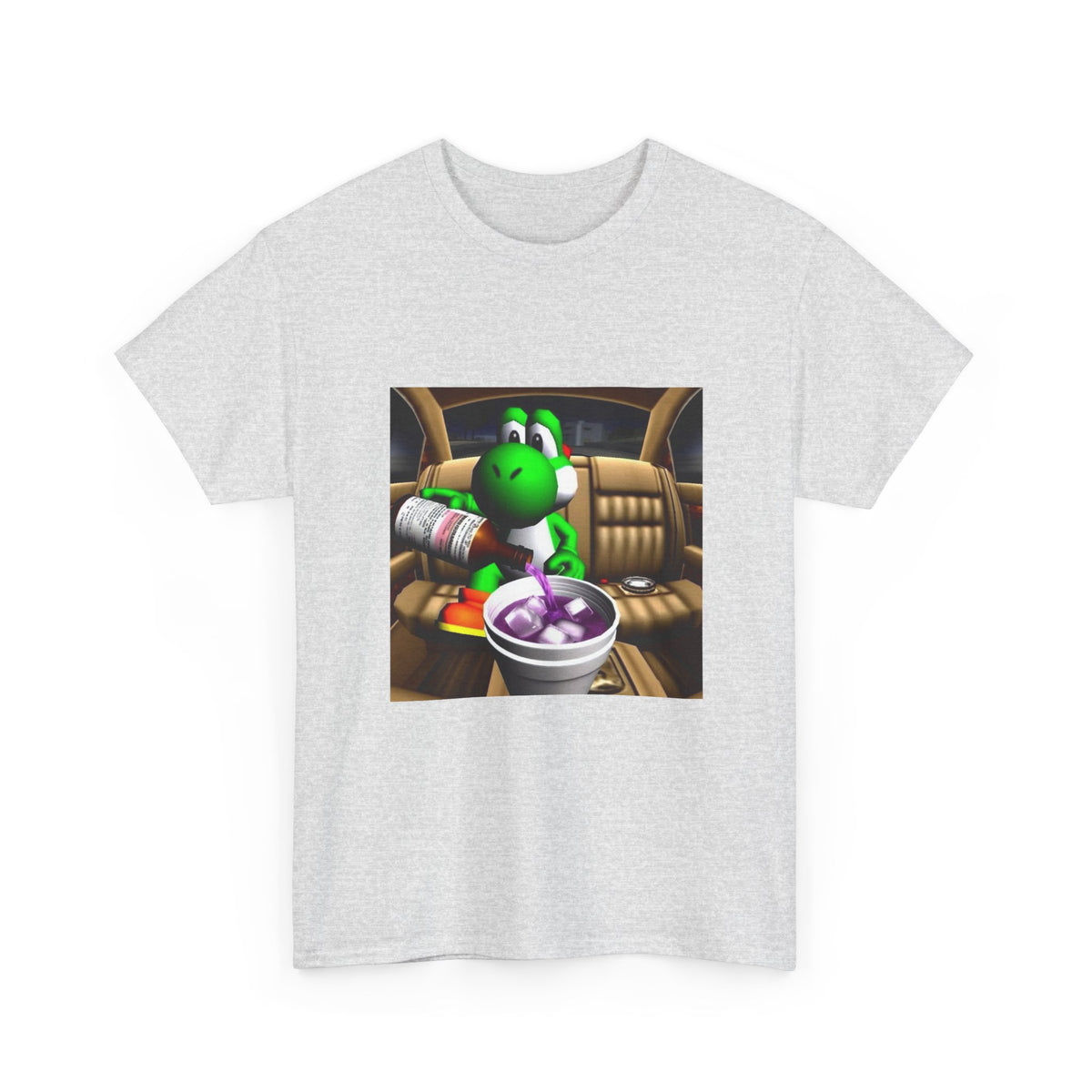 Yoshi Pouring Lean In Car Tee