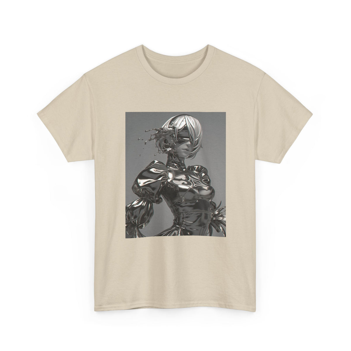 Liquid Chrome Abstract Tee