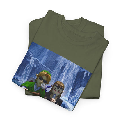 Link And Zelda Chilling In Ice Palace