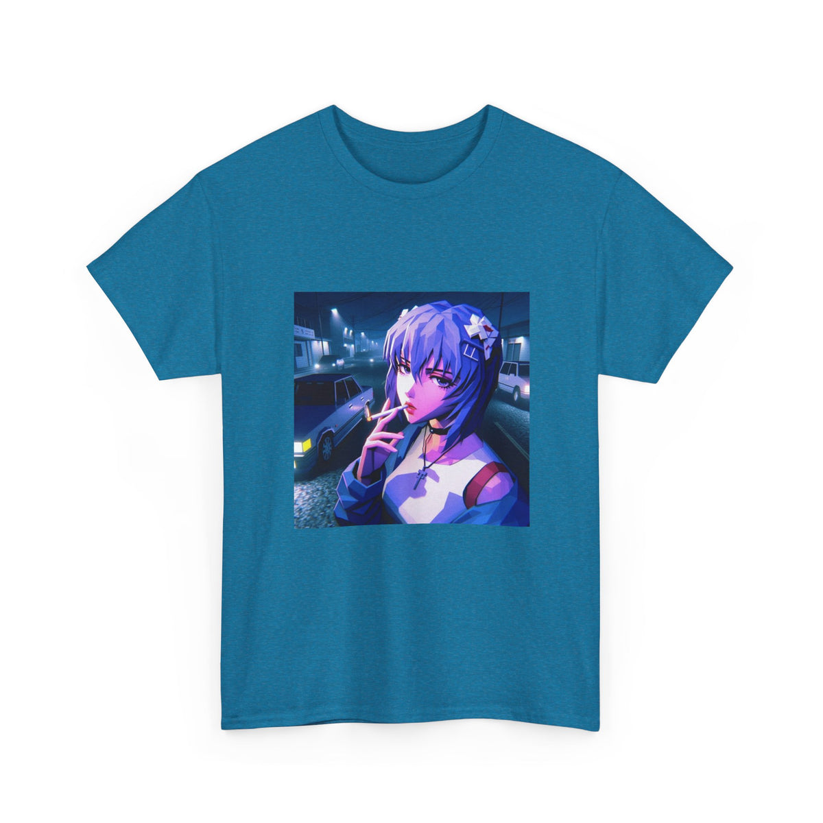 Rei Ayanami Riding GTA Streets Tee
