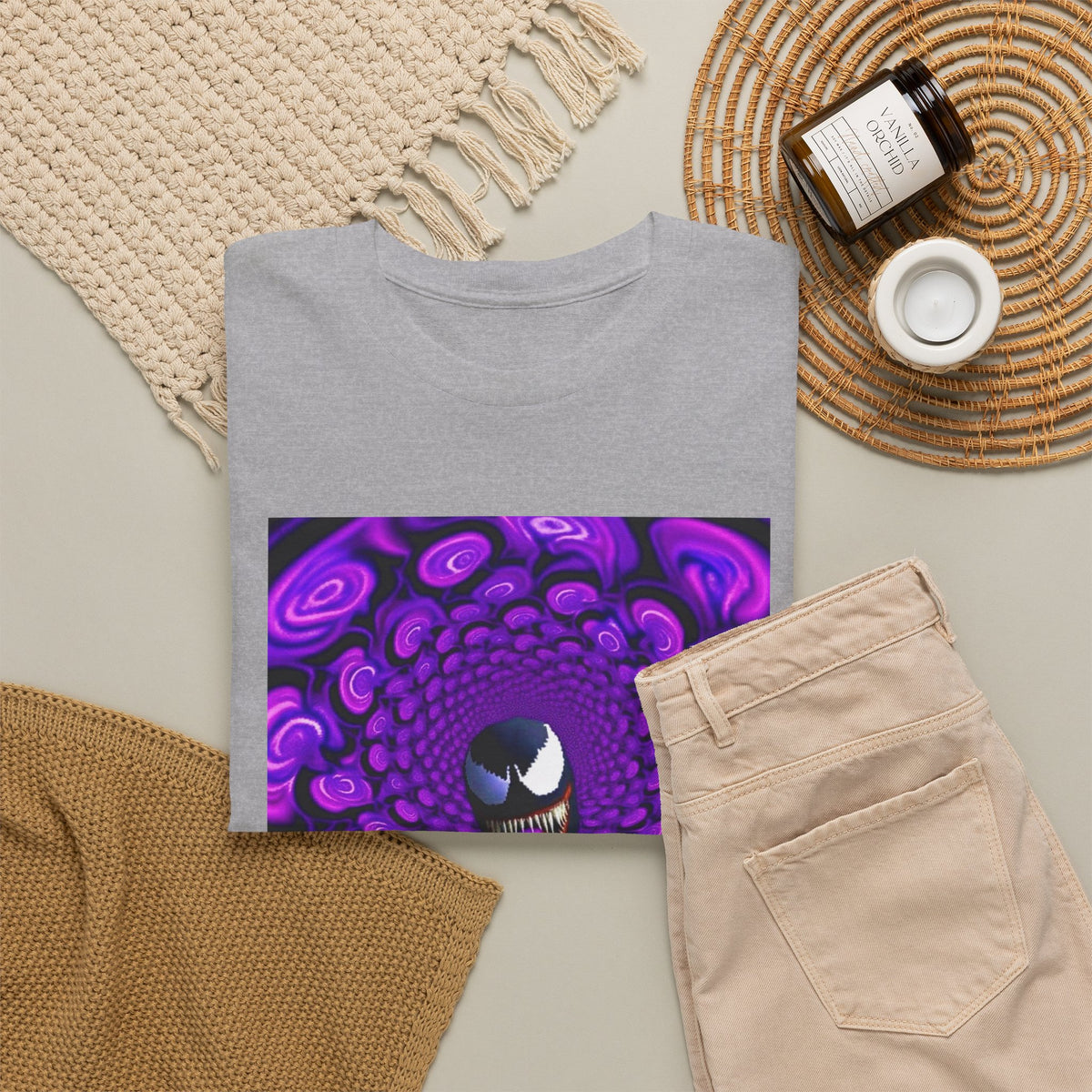 Venom Sipping Lean in Hypnotic Haze Tee
