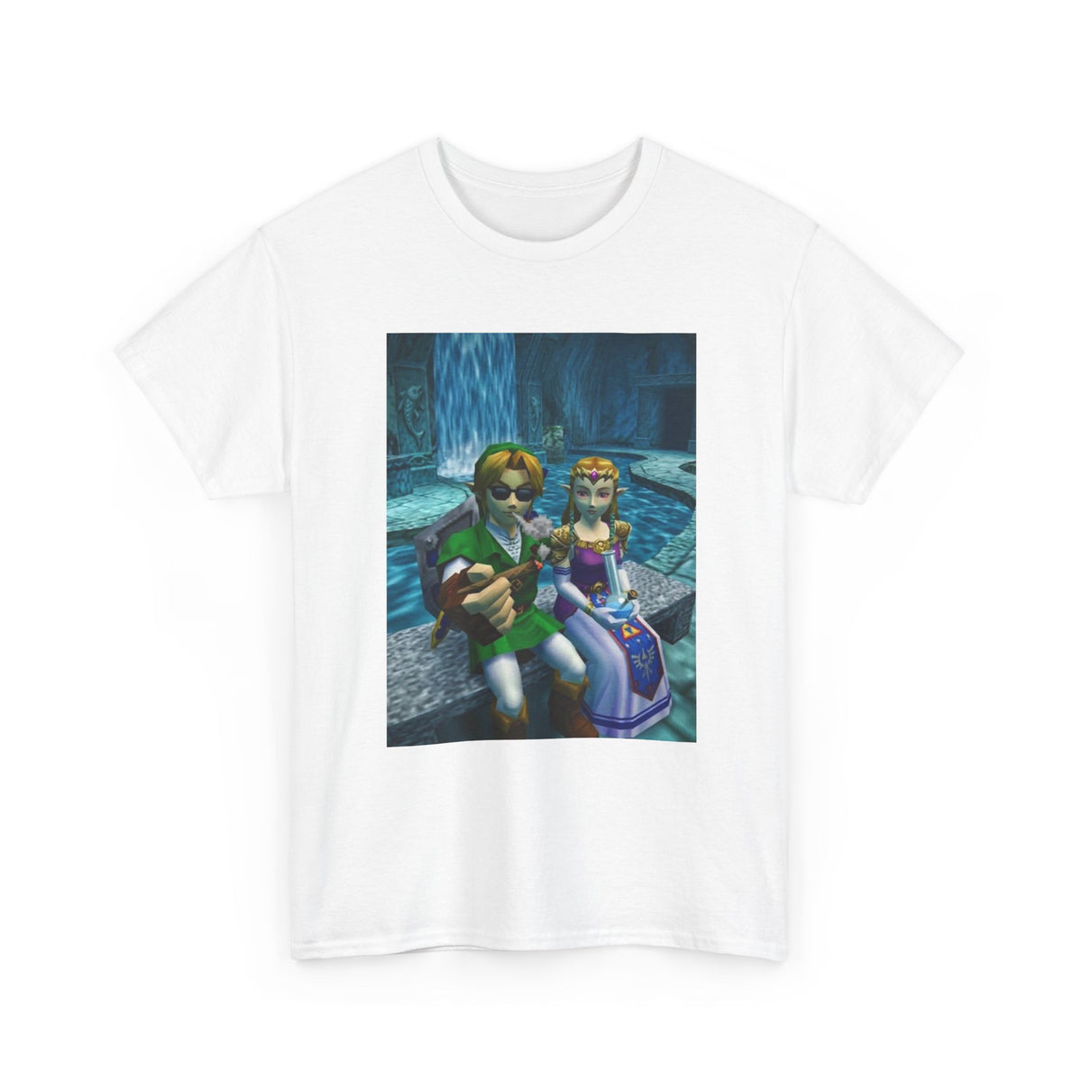 Link and Zelda Chilling and Smoking
