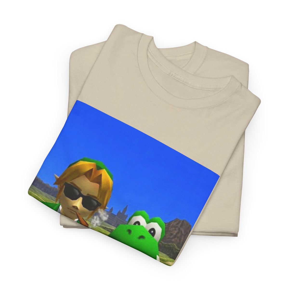 Link And Yoshi Smoking With Attitude