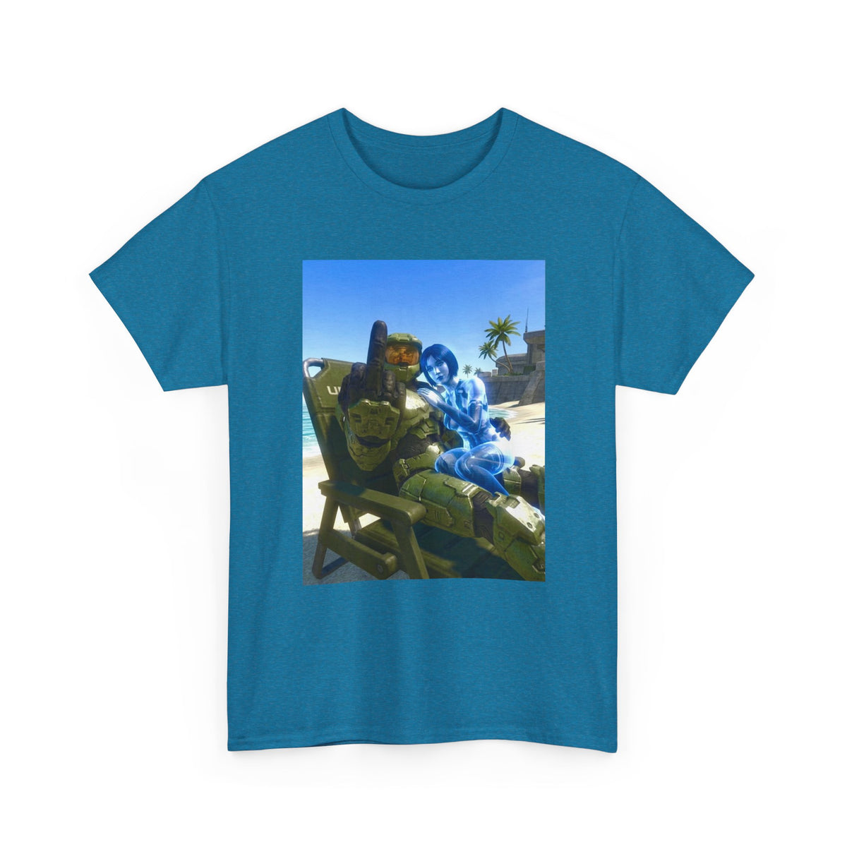 Master Chief And Cortana Chillin' Beach Vibes