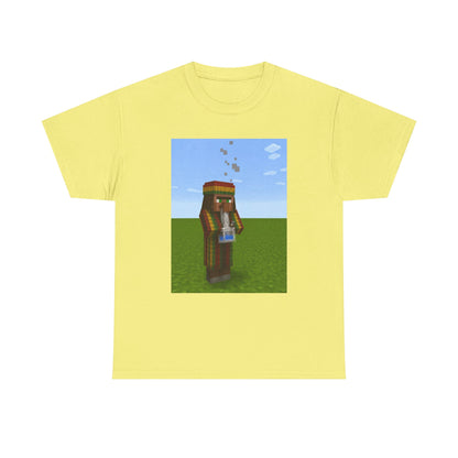 Rasta Minecraft Villager Smoking Tee