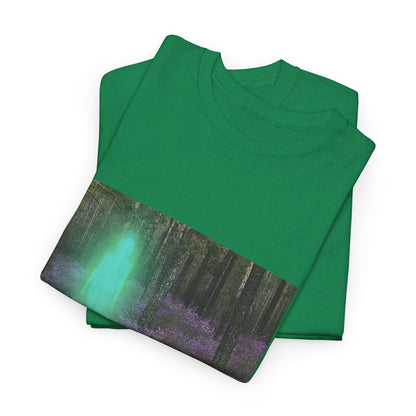 Visitor Exploring Neon Alley Tee