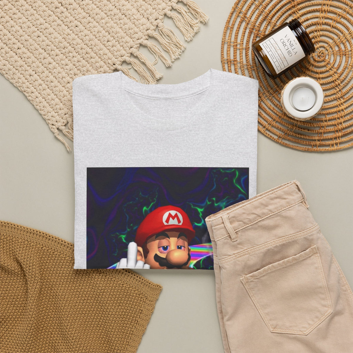High Mario Karting On Rainbow Road