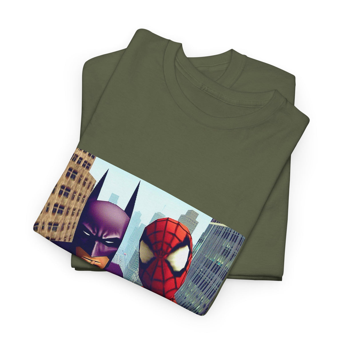 Batman Smoking, Spidey With Stacks Tee