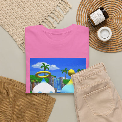Chao Flipping Off In Paradise Tee