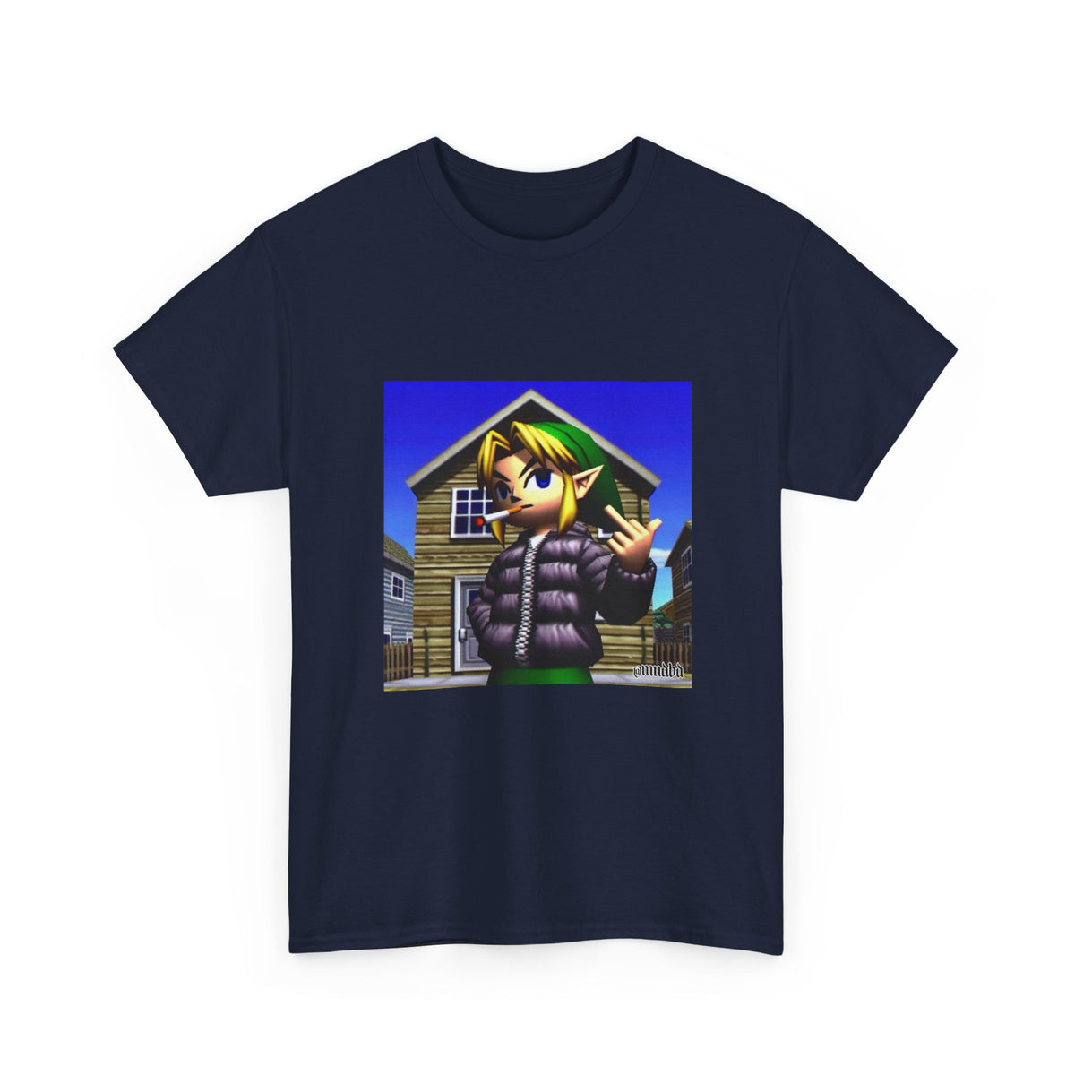 Edgy Hero Smoking And Flipping The Bird Tee