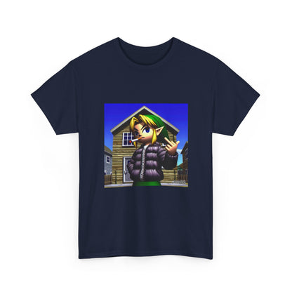 Edgy Hero Smoking And Flipping The Bird Tee