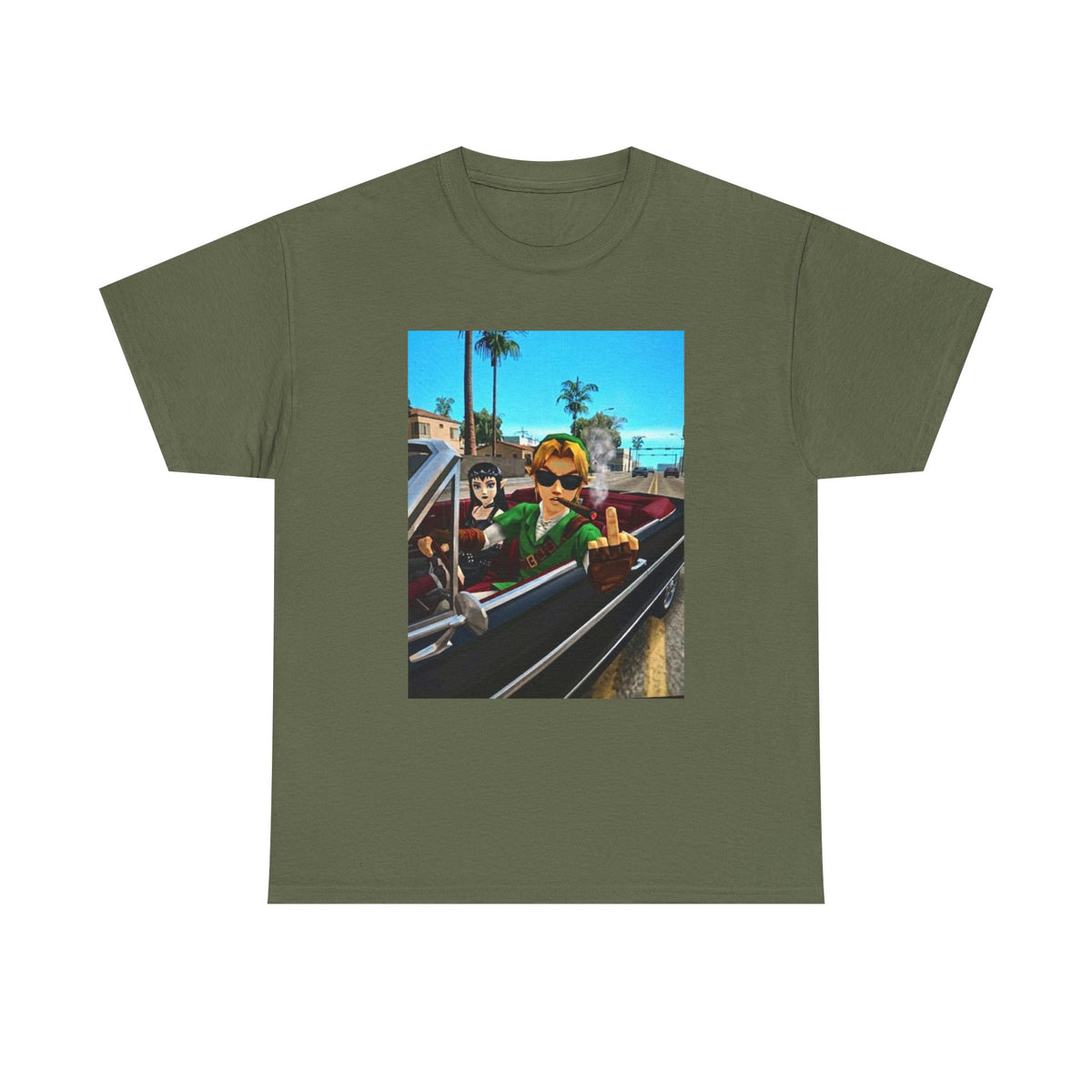 Gamer Legend Cruisin' And Flippin' The Bird Tee