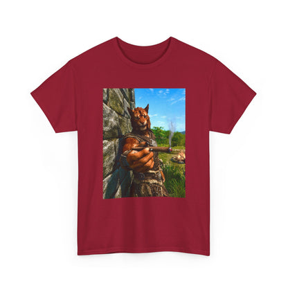 Khajiit Offering Smokin' Cigar Tee