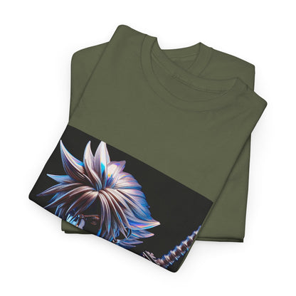 Chrome Warrior With Spiky Hair Tee