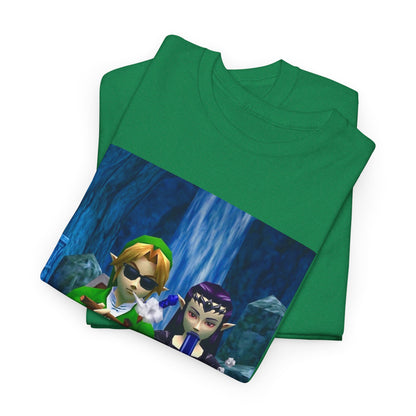 Hero and Princess Taking A Hit Tee