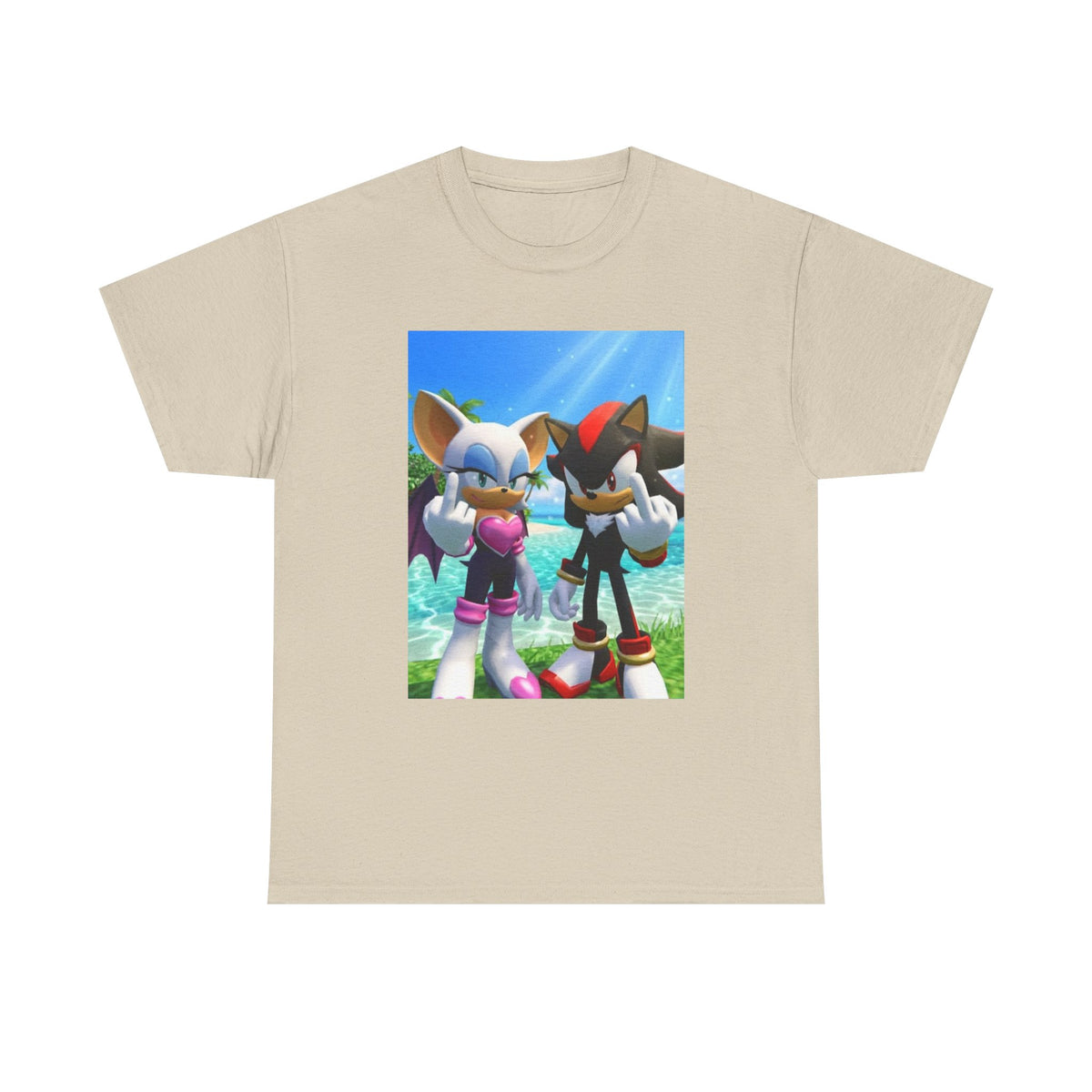 Rouge And Shadow Flipping The Bird Tee (Design 3)