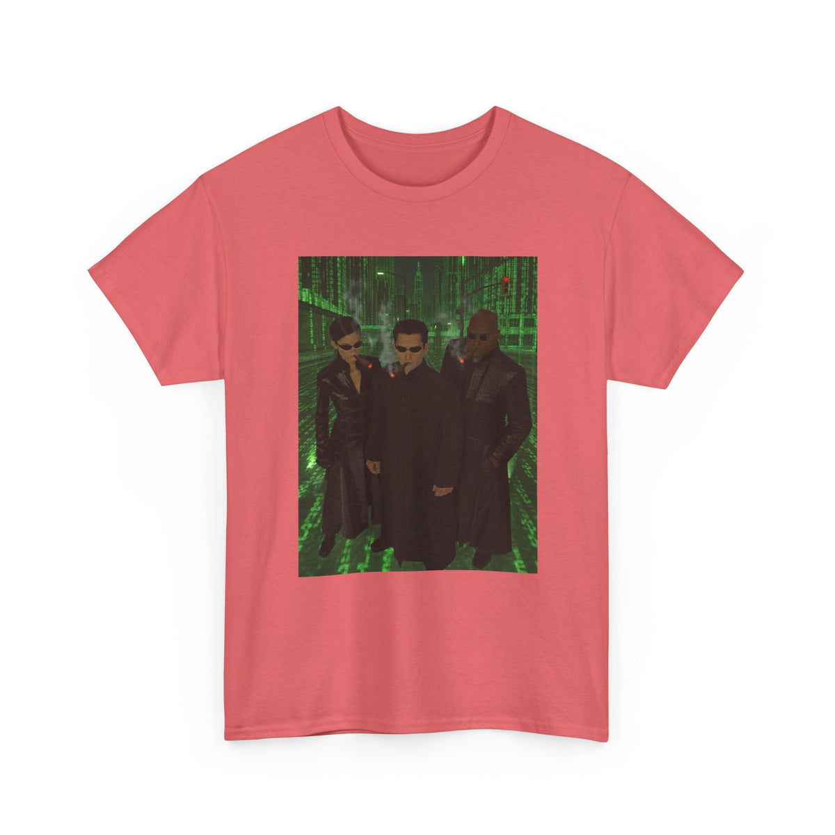 Neo, Trinity, Morpheus Smoking In The Matrix