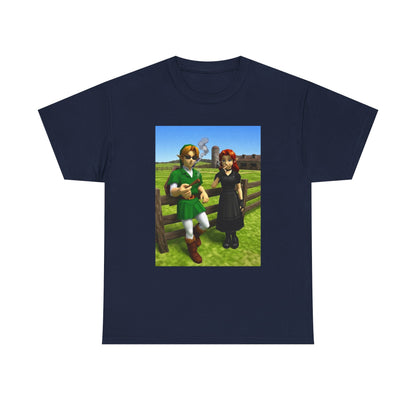 Link And Malon Smoking On The Farm Tee