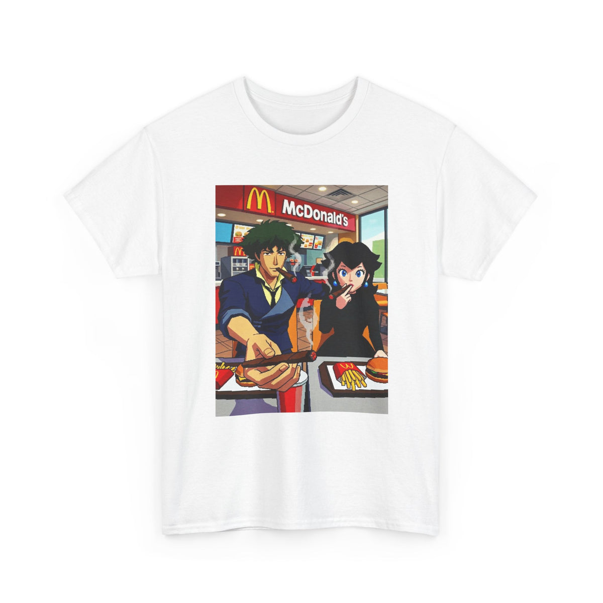 Spike and Bowsette Fast Food Smoke Session Tee