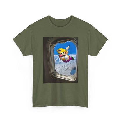 Wario Giving The Finger On A Plane Tee