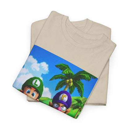 Luigi and Waluigi Flipping The Bird Tee