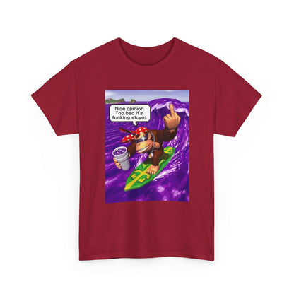 Donkey Kong Surfing Purple Wave Middle Finger