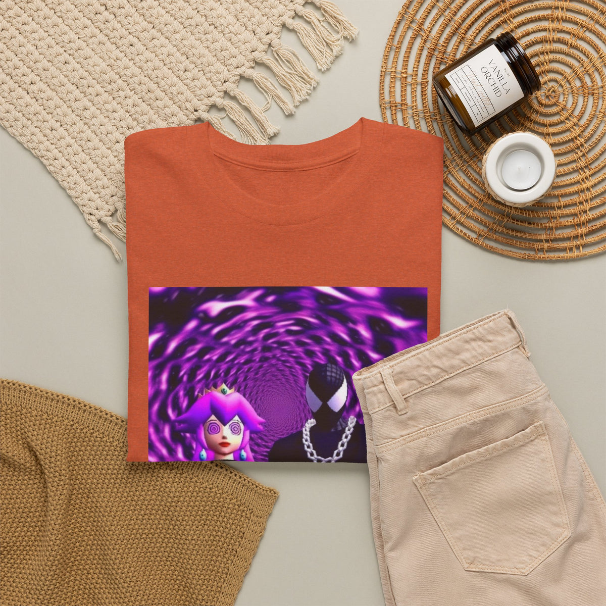 Hypnotized Peach & Sipping Spidey Tee