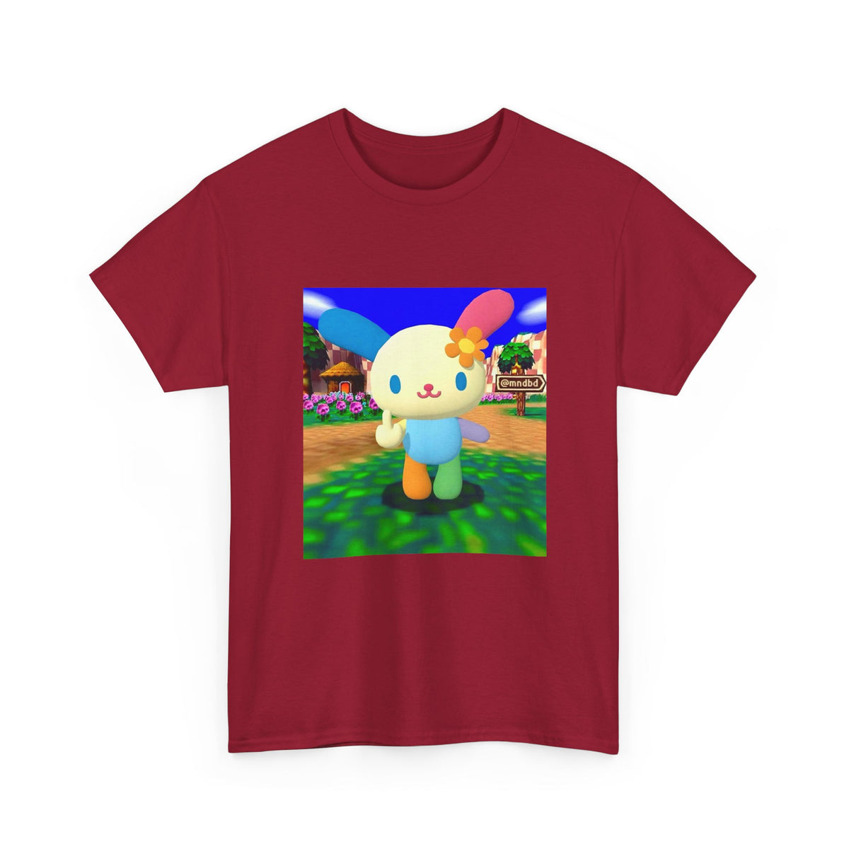 Cute Bunny Giving The Finger Tee