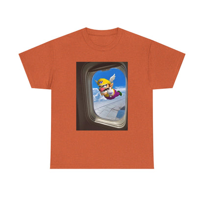 Wario Giving The Finger On A Plane Tee