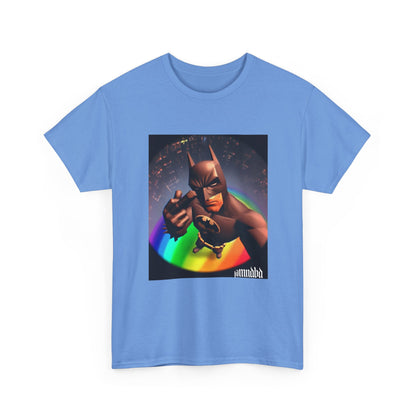 Batman Giving Finger Over Rainbow City