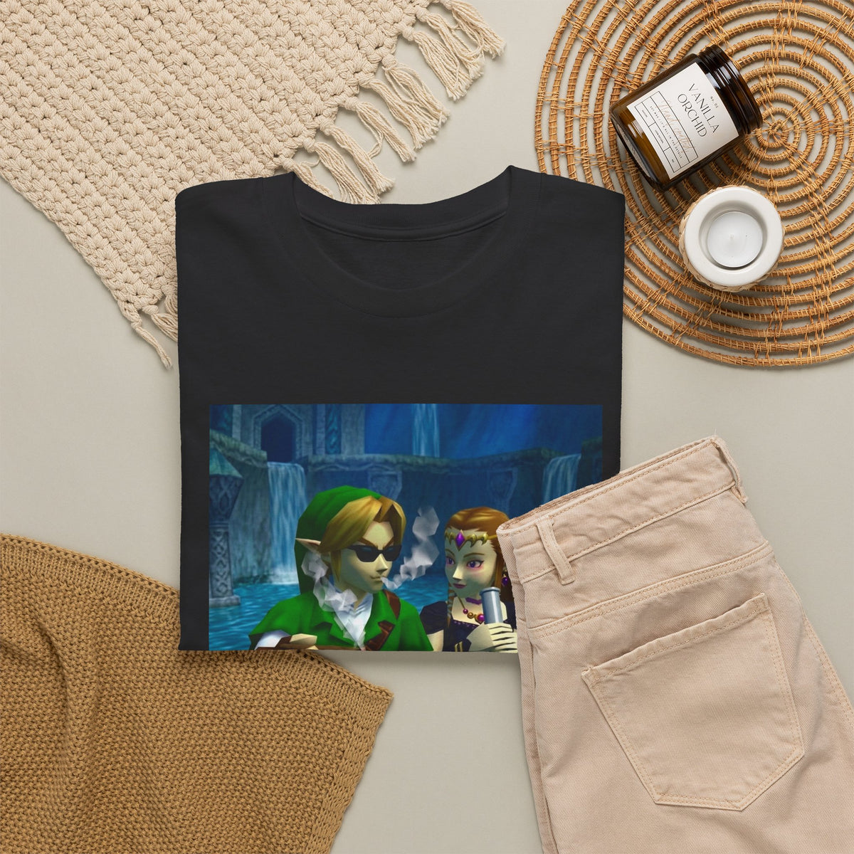 Link And Zelda Chillin' By The Water