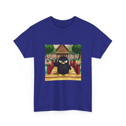 Grumpy Black Bird Flipping Off Tee