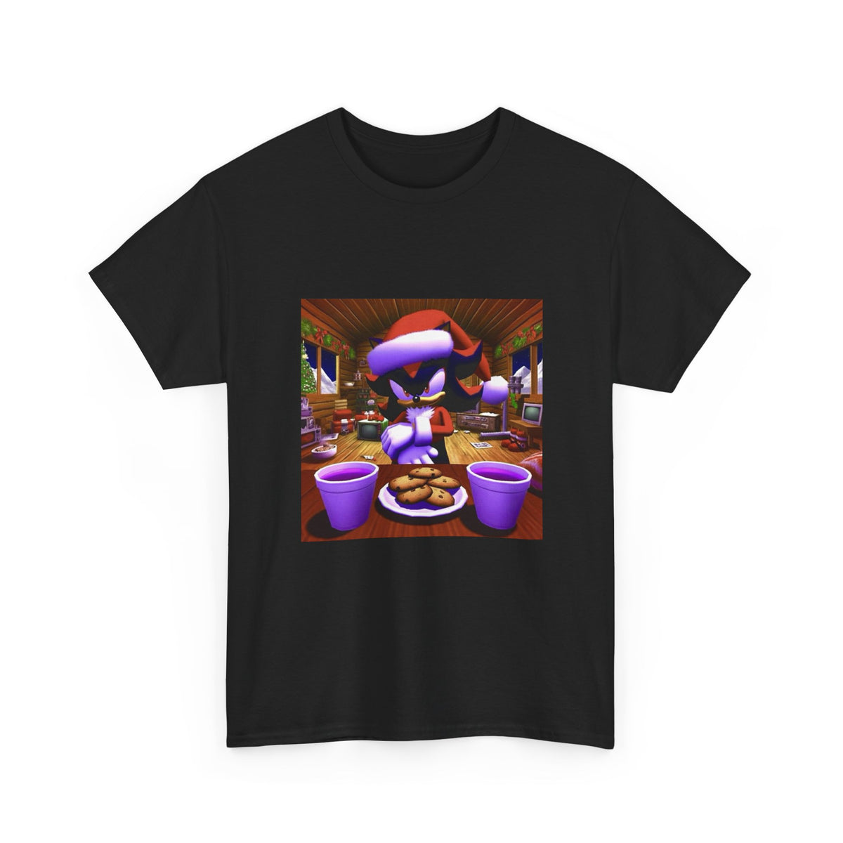 Shadow The Hedgehog Christmas Chill Tee