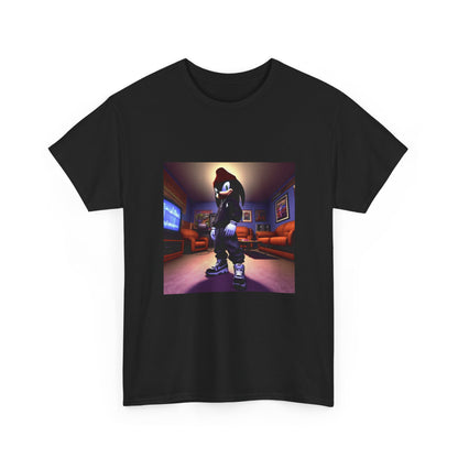 Edgy Hedgehog In Streetwear Drip Tee